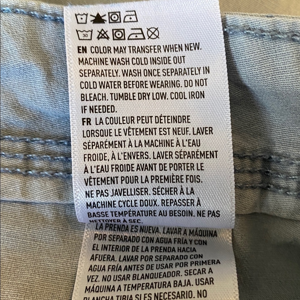 American Eagle Outfitters Light Gray Cargo Pants Women’s Size 4 - Picture 10 of 13